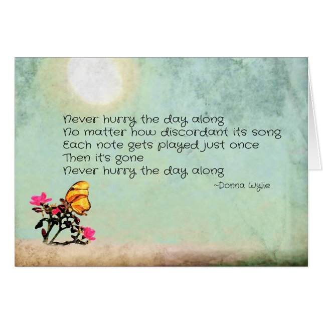 Beeilt euch nie den Tag lang (Vorderseite (Horizontal))