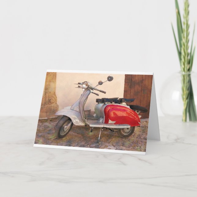 Beeindruckend Lambretta Scooter Karte (Vorderseite)