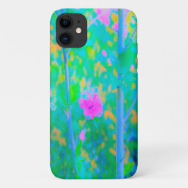 Beeindruckende blaue Landschaft mit rosa Blume Case-Mate iPhone Hülle