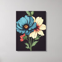 Beeindruckende Kunst in Blau und Weiß