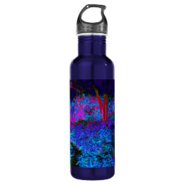 Beeindruckende Landschaft von Dunkelblau und Rotem Edelstahlflasche