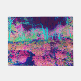 Beeindruckende Lila und heiß rosa Landschaft Fußmatte