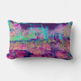 Beeindruckende Lila und heiß rosa Landschaft Lendenkissen
