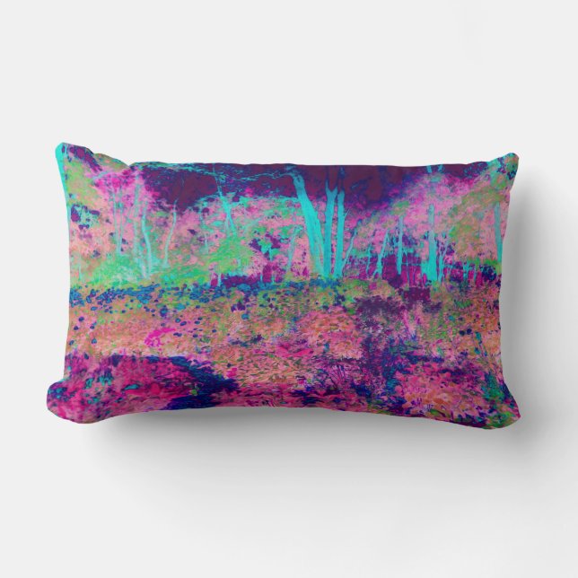 Beeindruckende Lila und heiß rosa Landschaft Lendenkissen (Vorderseite)