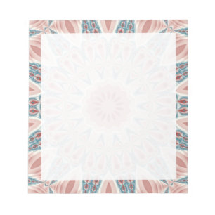 Beeindruckende moderne Kaleidoskop-Mandala-Fraktal Notizblock
