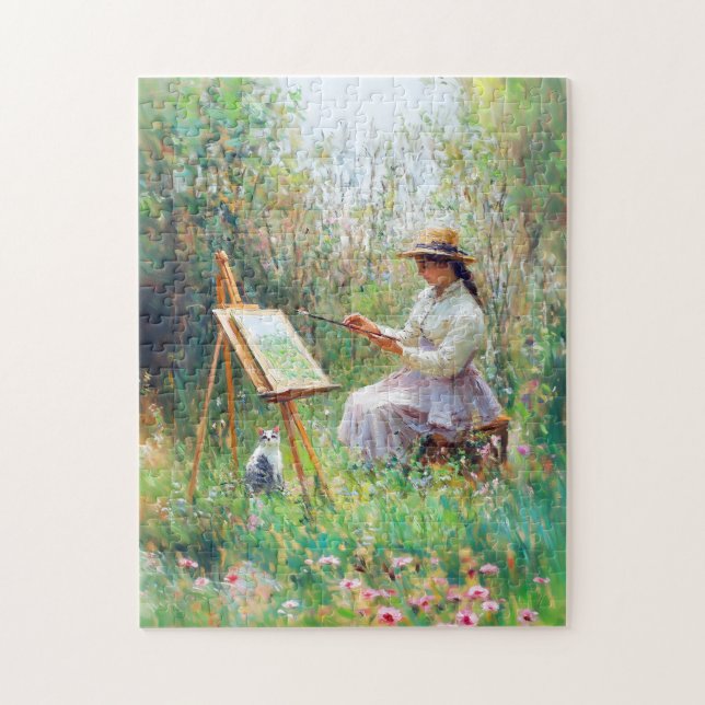 Beeindruckende Ölmalerei neben der Außenhaut Puzzle (Vertikal)