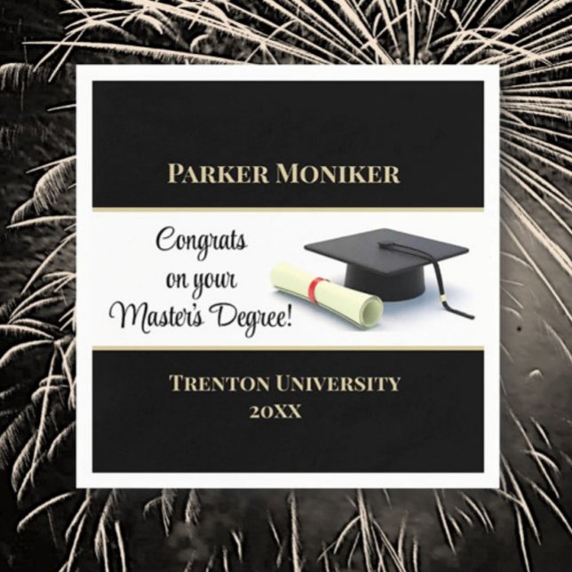 Beeindruckender Master-Abschluss! Abschluss Serviette (Von Creator hochgeladen)