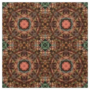 Beeinflußte Stern-OstMandala und Kreuz-Fliese Stoff