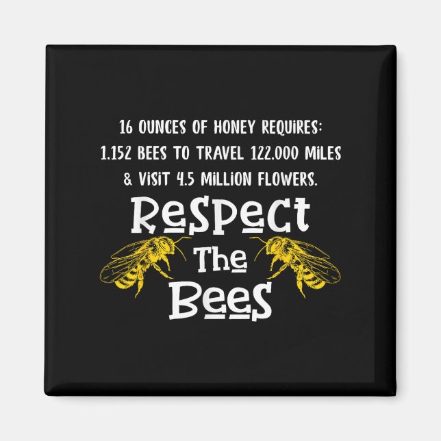 Beekeeng liefert Honey Bee Hive Humble Keeper Magnet (Vorne)