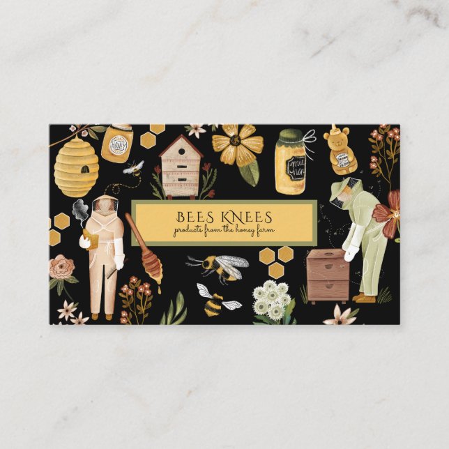 Beekeeper Apiary Honey Products  Visitenkarte (Vorderseite)