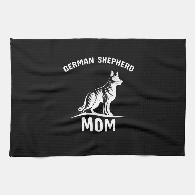 Beekeeper Art German Shepherd Mommy Geschirrtuch (Horizontal)