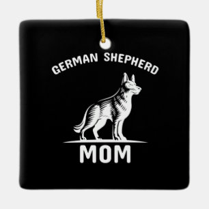 Beekeeper Art German Shepherd Mommy Keramikornament