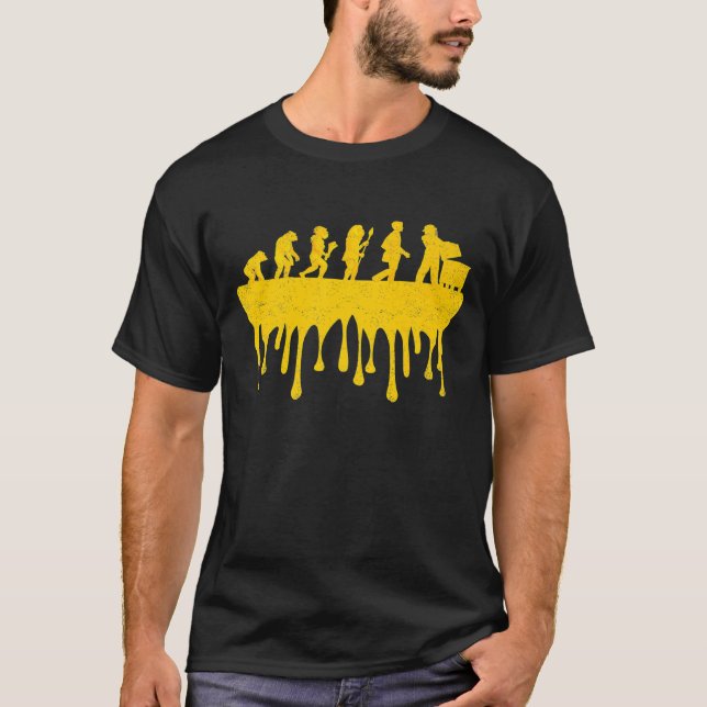 Beekeeper Evolving From Monkey Ape Caveman 1 T-Shirt (Vorderseite)