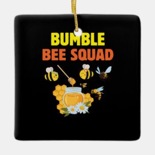 Beekeeper Gift Bumble Bee Squad Family Keramikornament