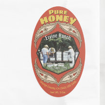 Beekeeper Photo Insert Honey Jar Vertical