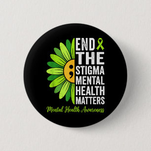 Beende Das Stigma Psychische Gesundheit Bewusstsei Button