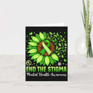 Beende das Stigma Psychische Gesundheit Bewusstsei Karte