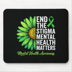 Beende das Stigma Psychische Gesundheit Bewusstsei Mousepad