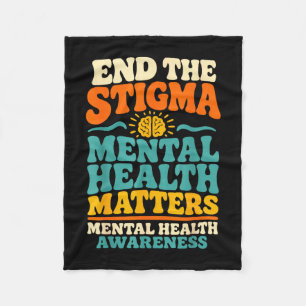 Beende das Stigma psychische Gesundheit Fleecedecke