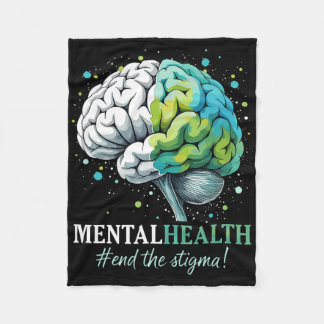 Beende das Stigma Psychische Gesundheitsprobleme B Fleecedecke