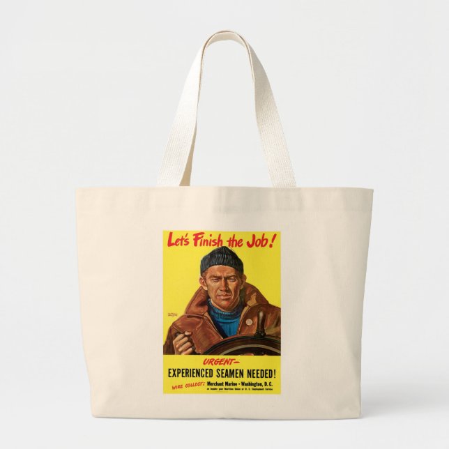 Beende den Job! Jumbo Stoffbeutel (Vorne)