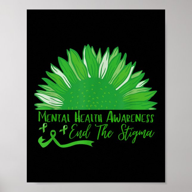 Beenden Sie das Bewusstsein der Stigma Sonnenblume Poster (Vorne)