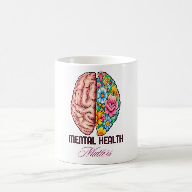 Beenden Sie das Bewusstsein für psychische Gesundh Kaffeetasse (Mittel)