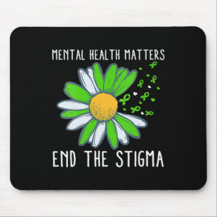 Beenden Sie das Bewusstsein für psychische Gesundh Mousepad