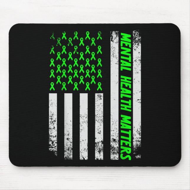 Beenden Sie das psychische Bewusstsein der Stigma  Mousepad (Vorne)