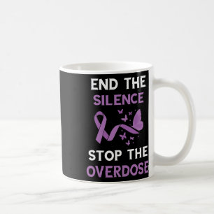 Beenden Sie das Schweigen Lila Band Überdosis-Bewu Kaffeetasse