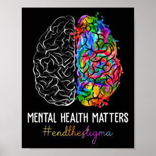 Beenden Sie das Stigma Mental Health Problems Ment Poster