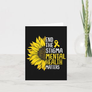 Beenden Sie das Stigma Mental Health S Awareness S Karte