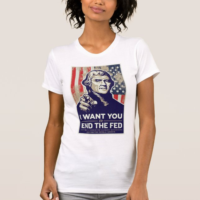 Beenden Sie den gefütterten Jeffersonian T - Shirt (Vorderseite)