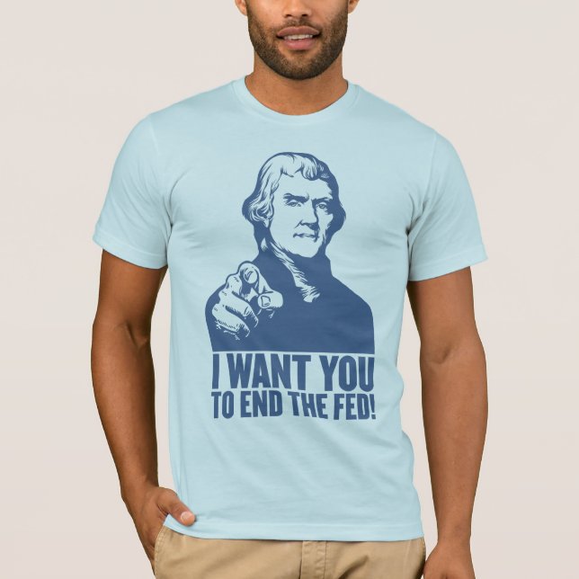 Beenden Sie den gefütterten Jeffersonian T - Shirt (Vorderseite)