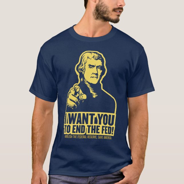 Beenden Sie den gefütterten Jeffersonian T - Shirt (Vorderseite)