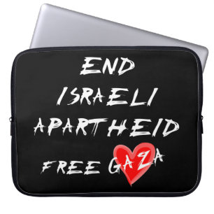 Beenden Sie den israelischen Apartheid-Freien Gaza Laptopschutzhülle