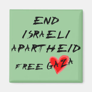 Beenden Sie den israelischen Apartheid-Freien Gaza Magnet
