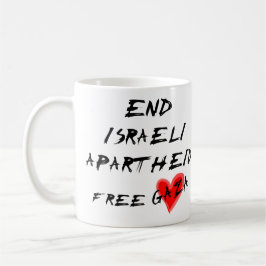 Beenden Sie den israelischen Apartheid-Freien Gaza Tasse