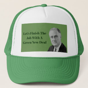 Beenden Sie den Job Green New Deal Truckerkappe
