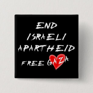 Beenden Sie den Knopf Israelische Apartheid-Freie Button
