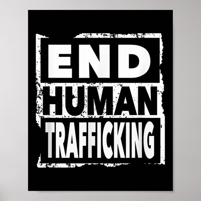 Beenden Sie den Menschenhandel Rettend Kinder und  Poster (Vorne)