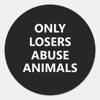 Beenden Sie den Rett des grausamen Missbrauchs von Runder Aufkleber