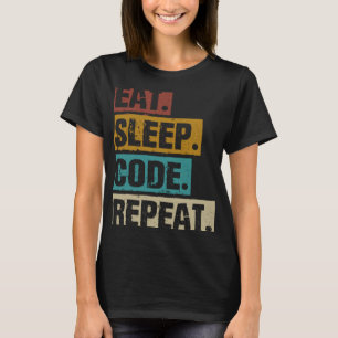 Beenden Sie den Ruhecode und wiederholen Sie das C T-Shirt