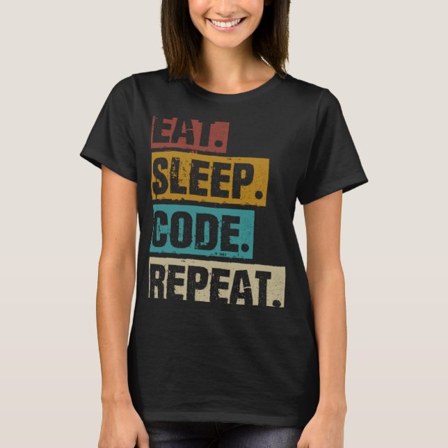 Beenden Sie den Ruhecode und wiederholen Sie das C T-Shirt (Vorderseite)