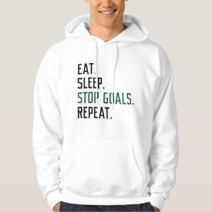 Beenden Sie den Schlaf-Stopp-Goals wiederholen Hoodie