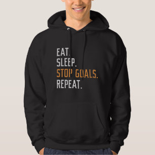 Beenden Sie den Schlaf-Stopp-Goals wiederholen Hoodie