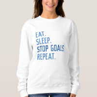Beenden Sie den Schlaf-Stopp-Goals wiederholen