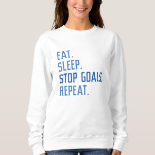 Beenden Sie den Schlaf-Stopp-Goals wiederholen Sweatshirt