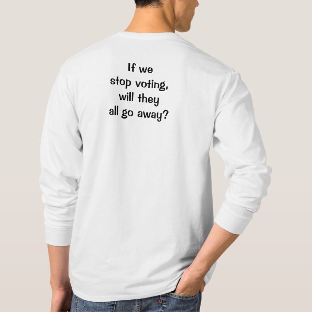 Beenden Sie die Abstimmung über ein langes Shirt (Rückseite)