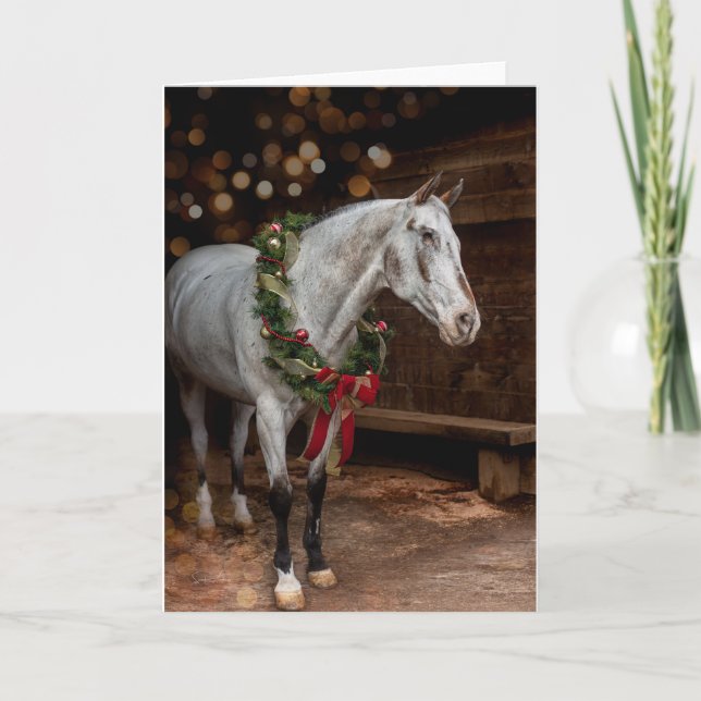 Beenden Sie die Blinde Weihnachtskarte Feiertagskarte (Vorderseite)